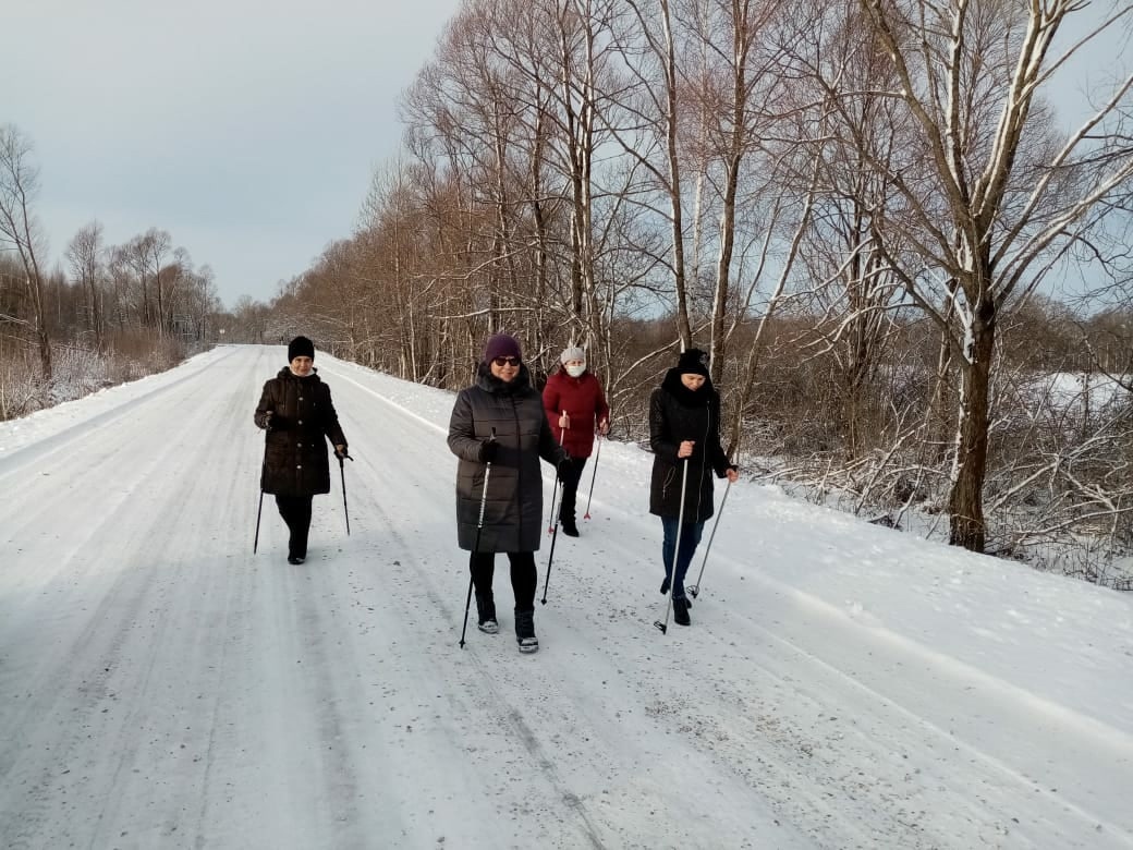 Сегодня в Архангельском районе прошел День скандинавской ходьбы