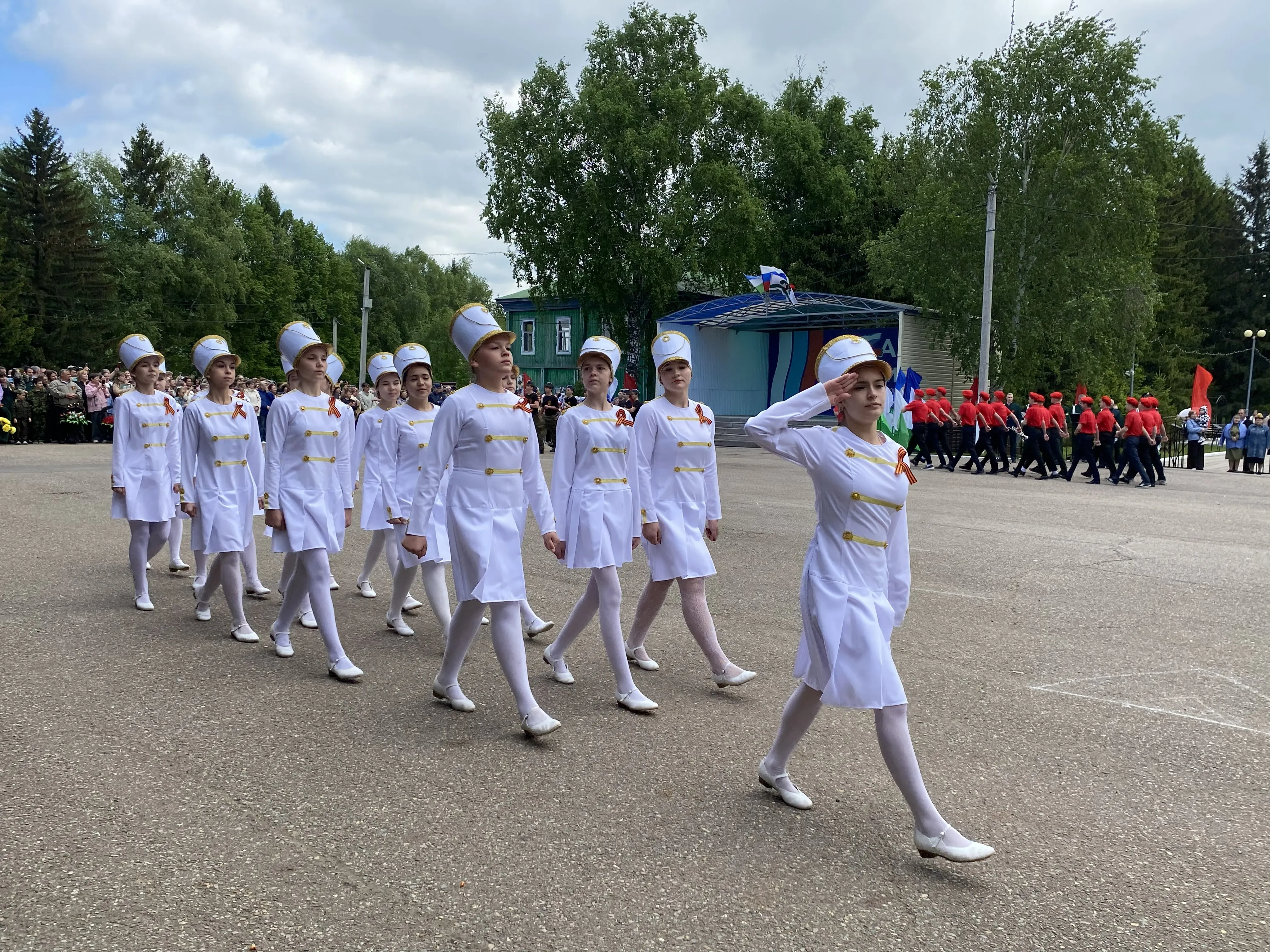 Победа, которую мы не забудем.Фоторепортаж.Театрализованное представление и марш