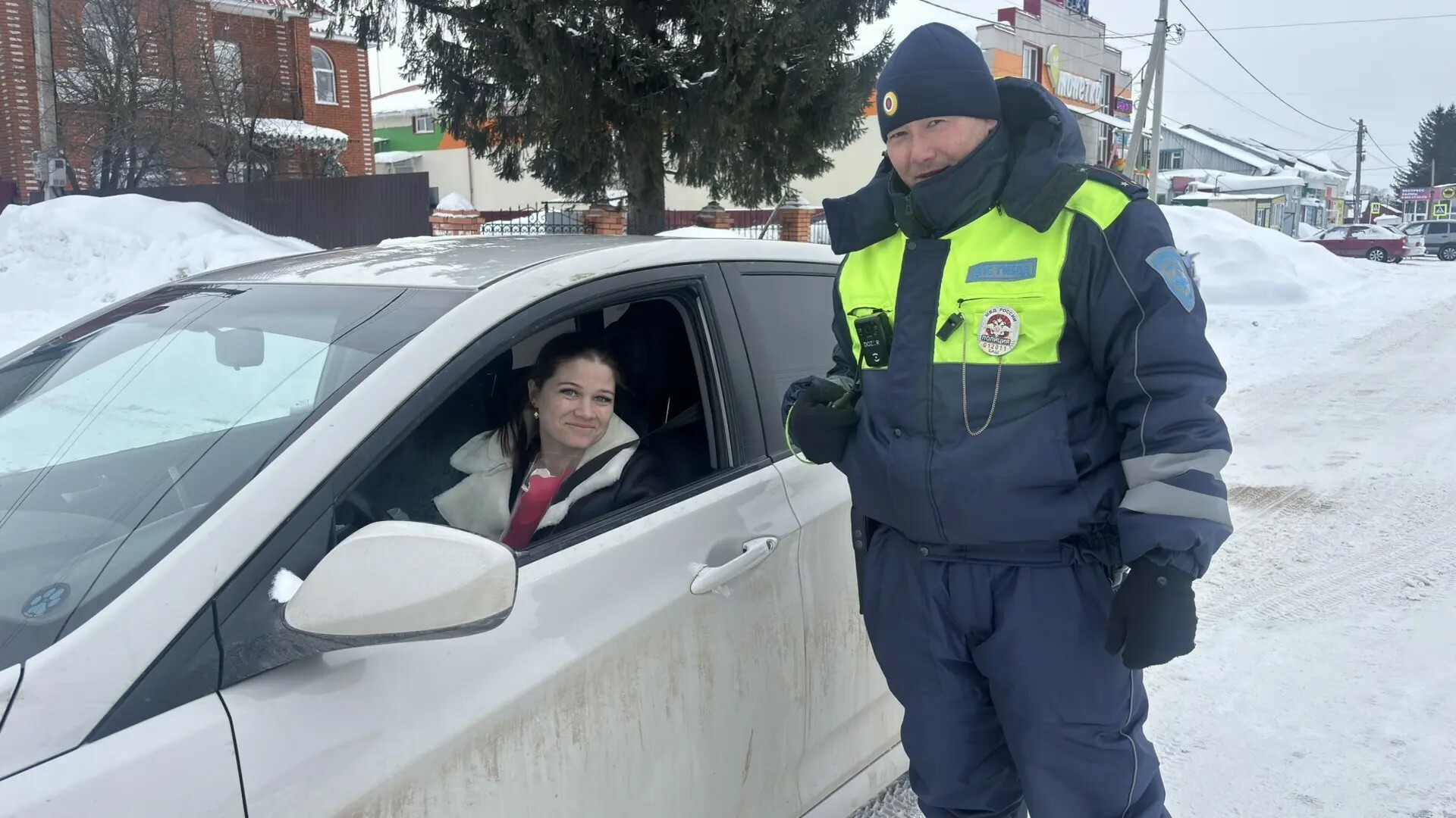 Весенний сюрприз для автоледи