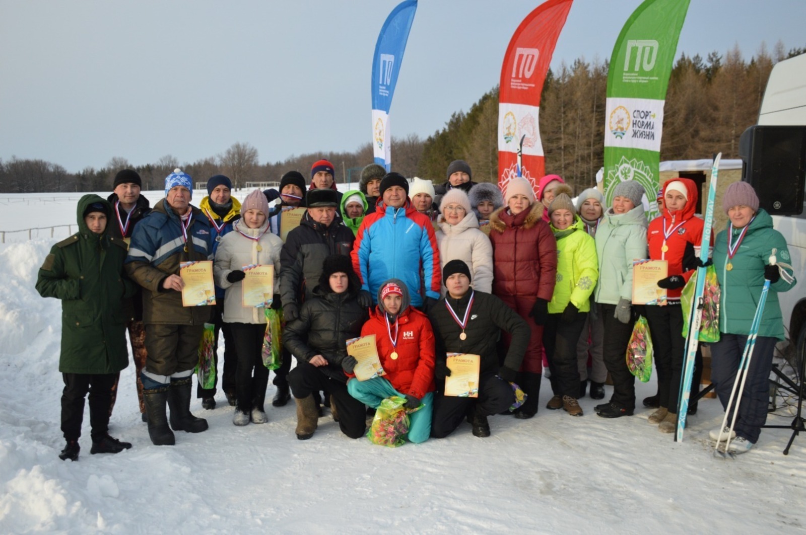 Состоялись лыжные гонки на призы районных газет