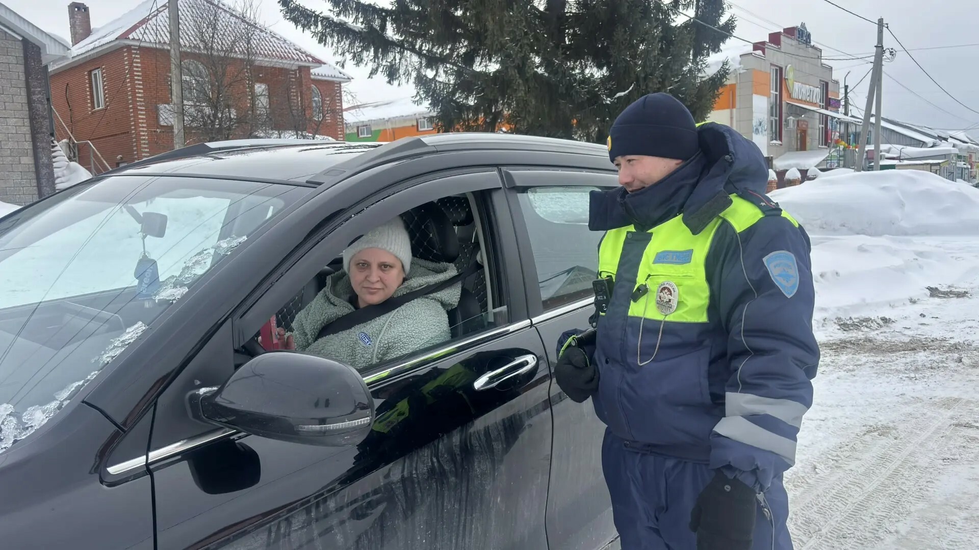 Весенний сюрприз для автоледи