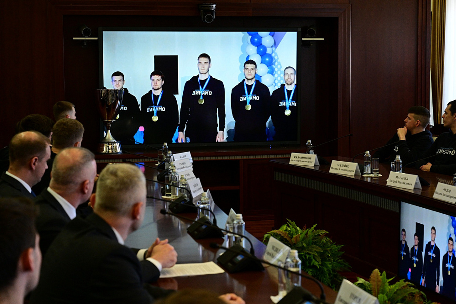 Встреча с чемпионами России – баскетболистами уфимского клуба «Динамо»