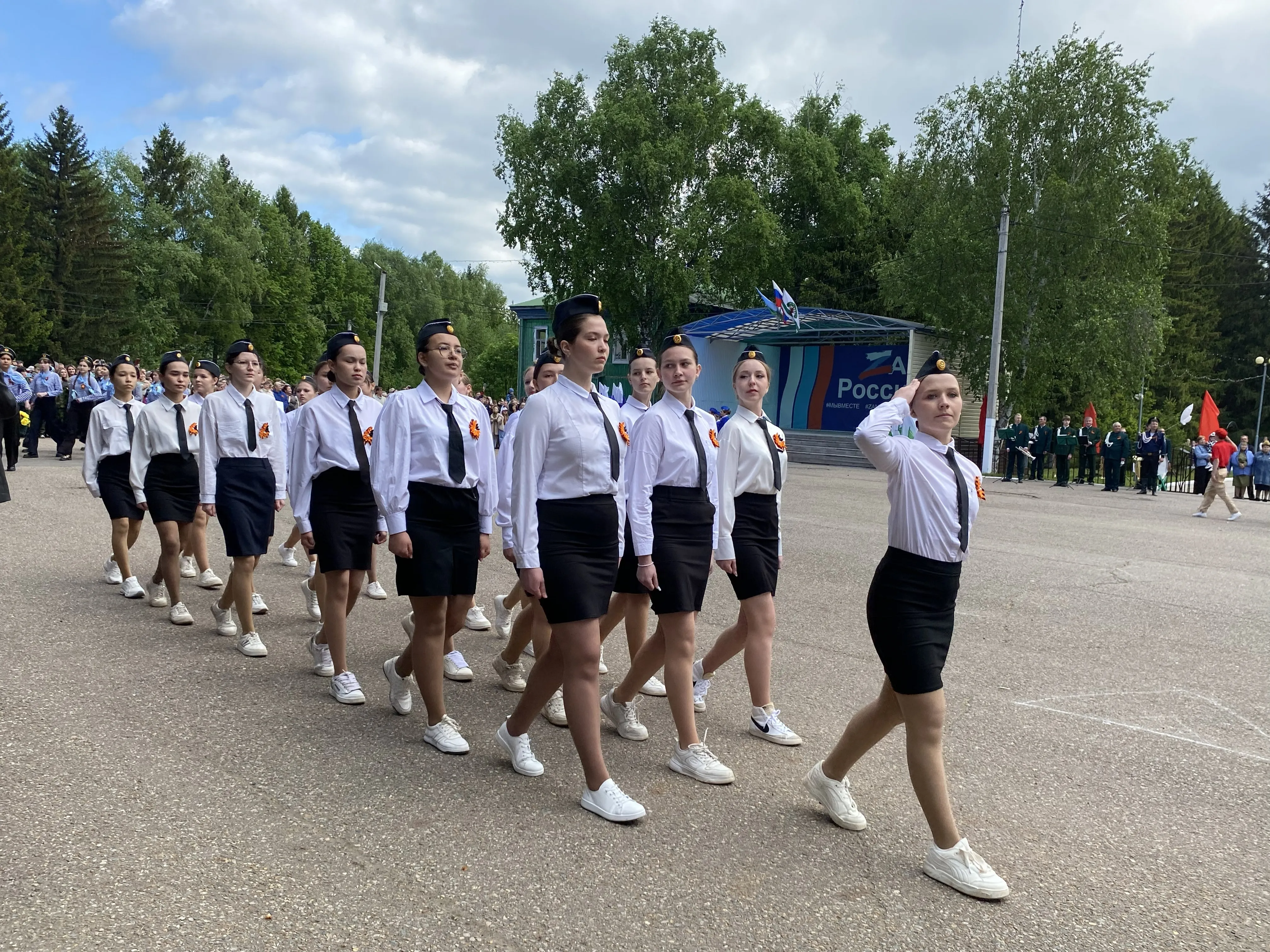 Победа, которую мы не забудем.Фоторепортаж.Театрализованное представление и марш