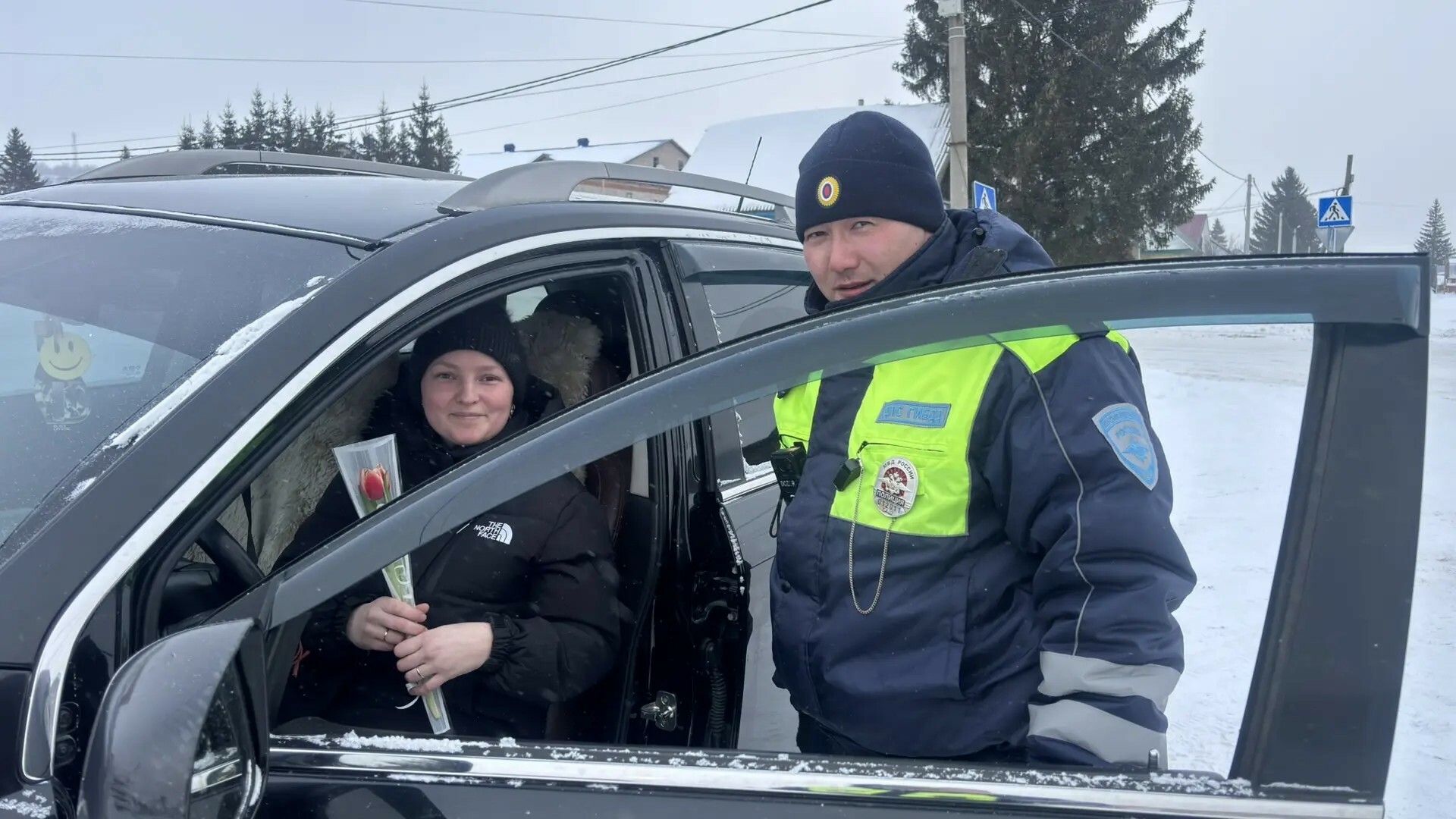 Весенний сюрприз для автоледи