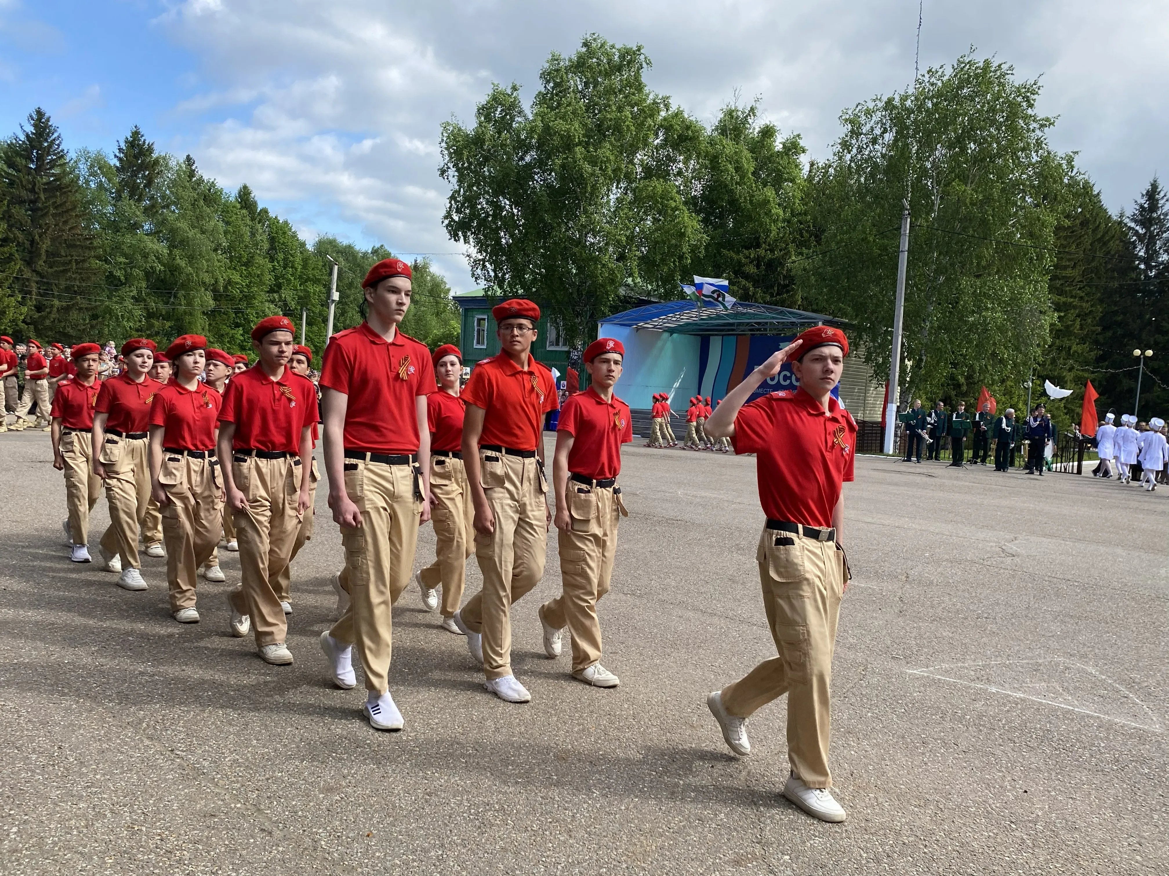 Победа, которую мы не забудем.Фоторепортаж.Театрализованное представление и марш