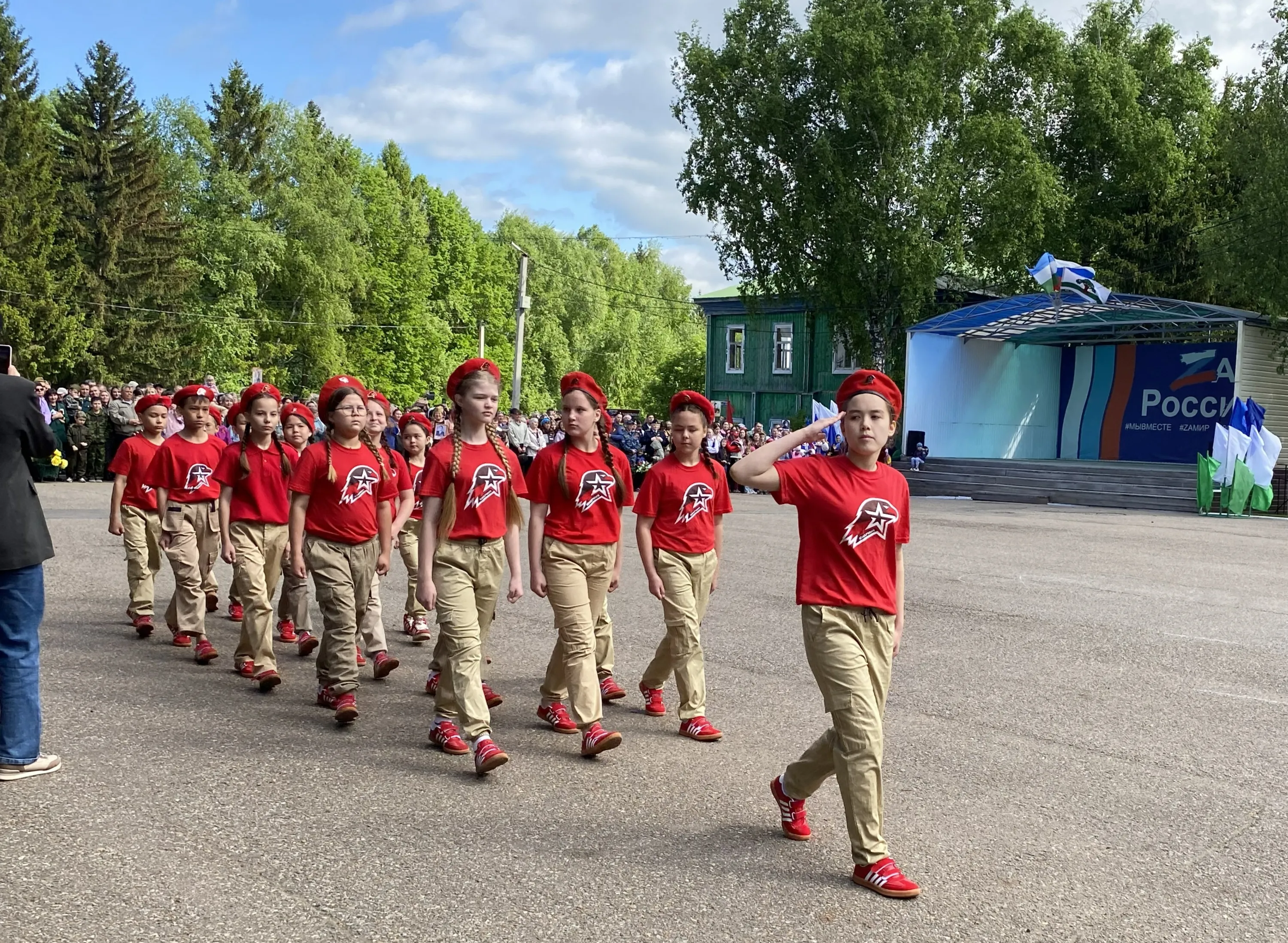 Победа, которую мы не забудем.Фоторепортаж.Театрализованное представление и марш