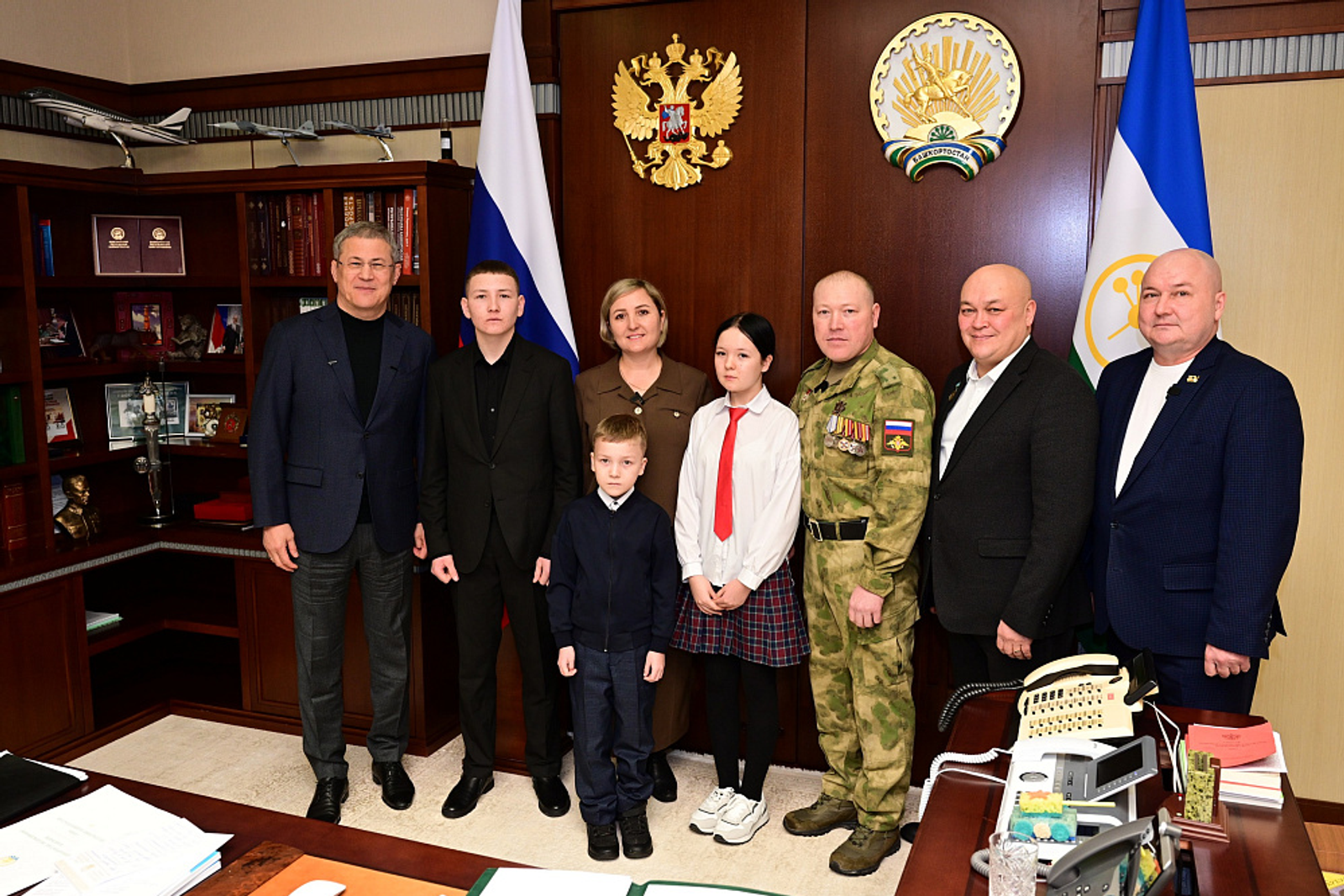 Встреча с семьёй участника СВО Рустама Сафина из Салаватского района