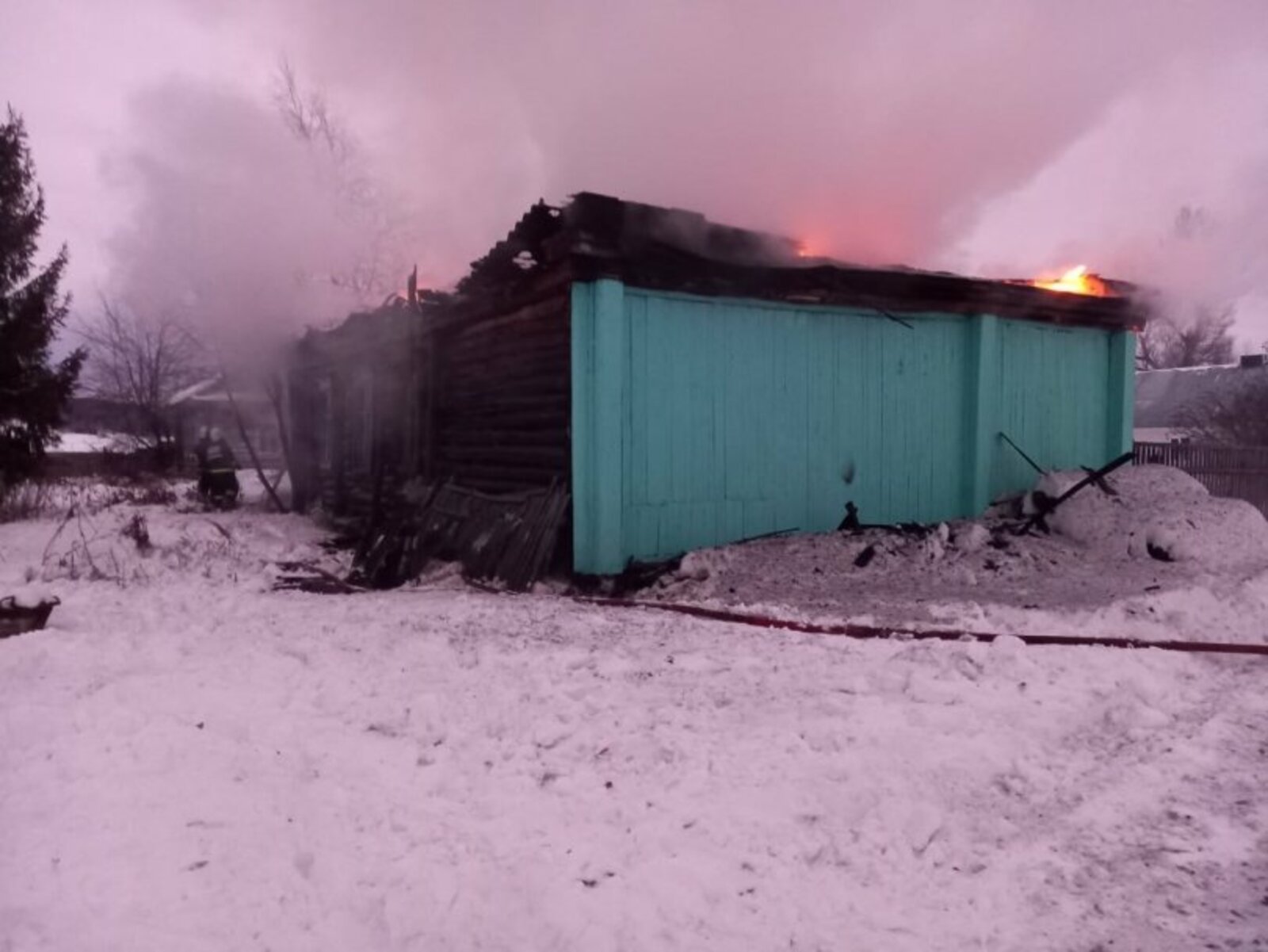 В Башкирии в одной из деревень сгорел дом культуры