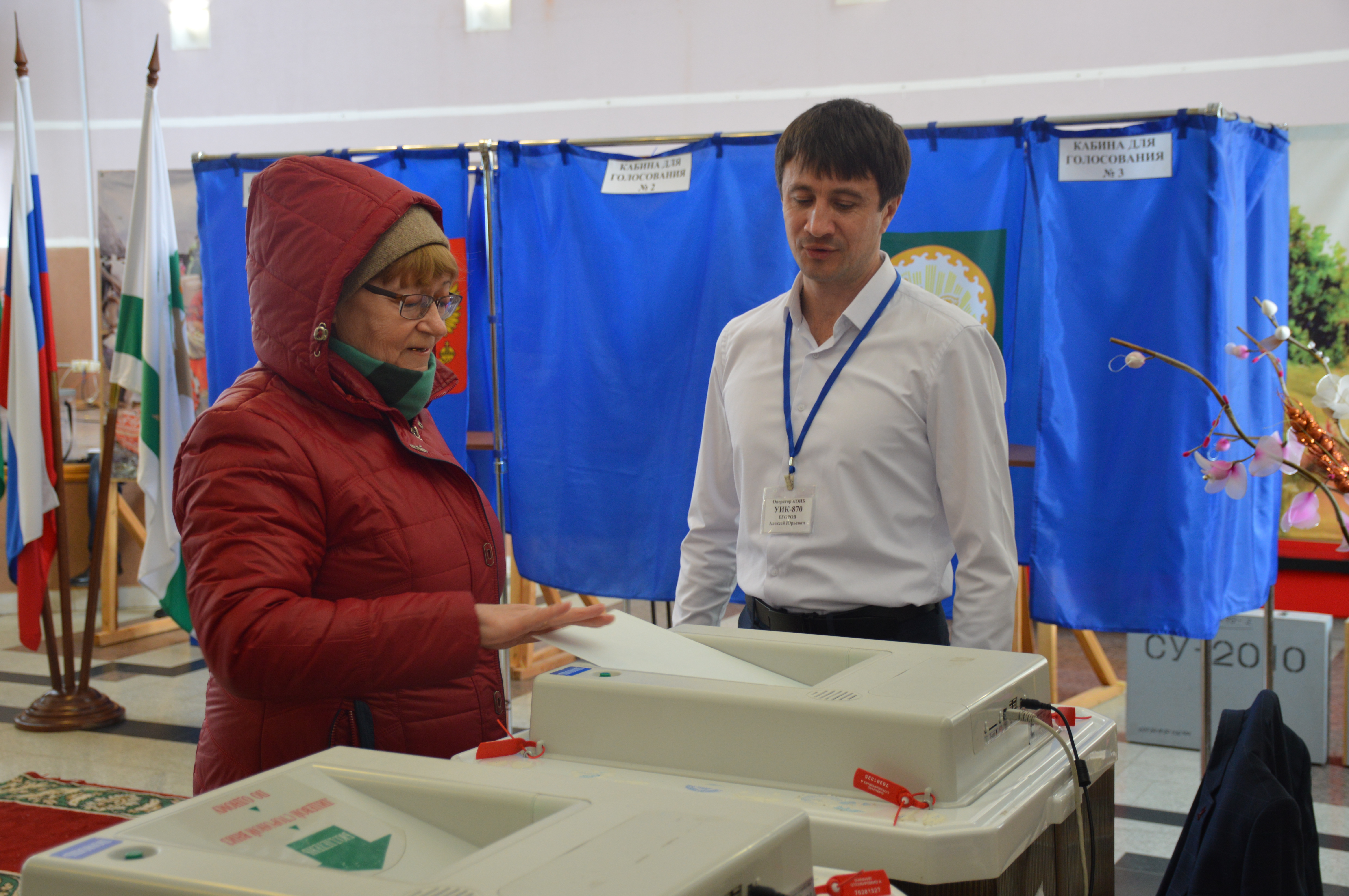 В Архангельском районе полным ходом идут выборы президента РФ