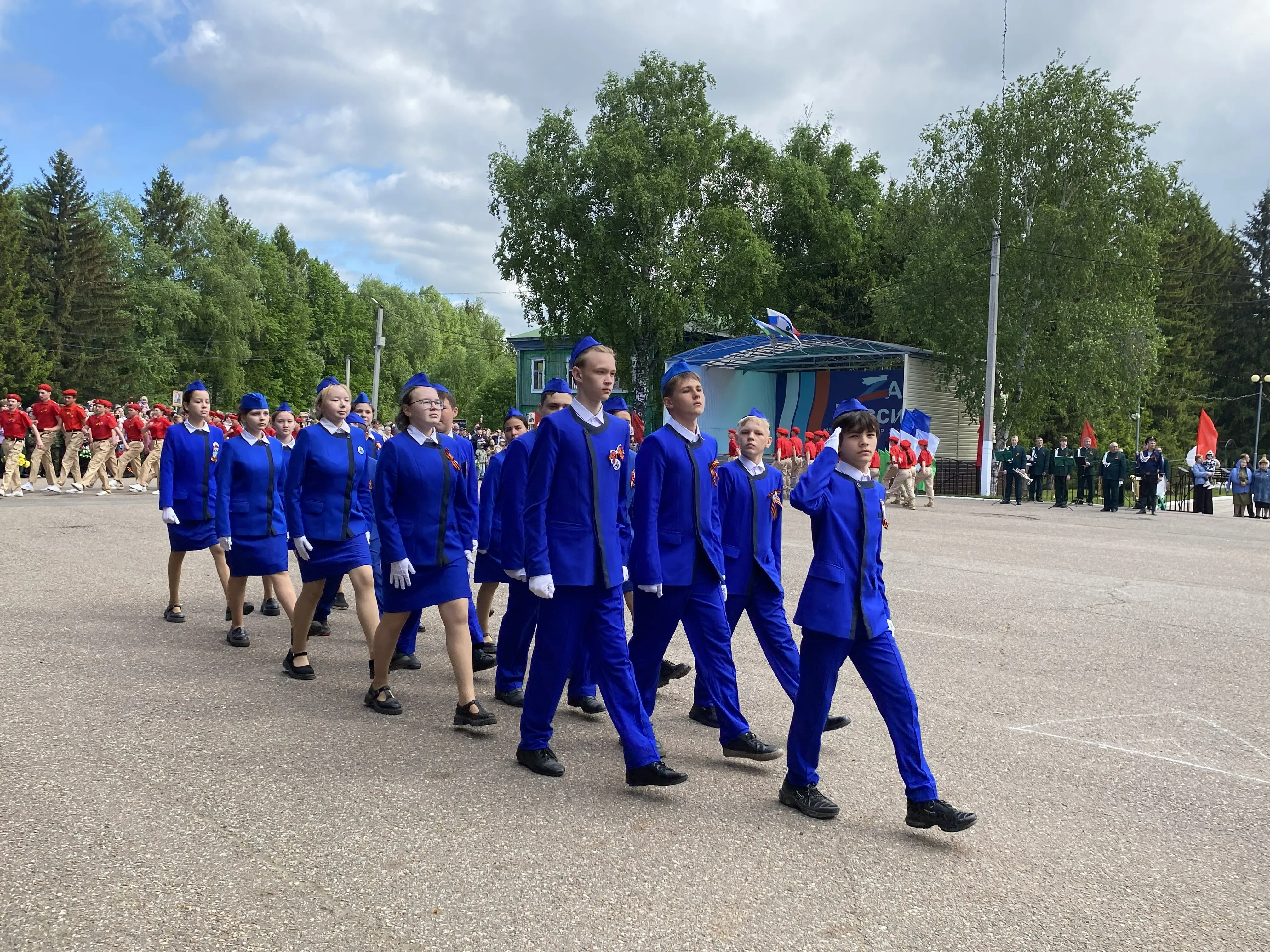 Победа, которую мы не забудем.Фоторепортаж.Театрализованное представление и марш