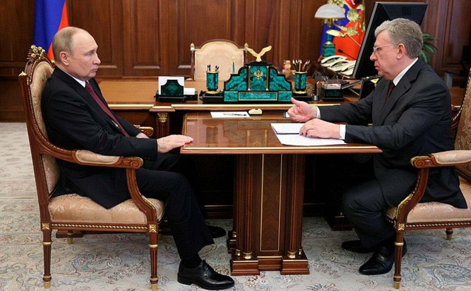 В. Путин встретился с главой Счётной палаты Алексеем Кудриным