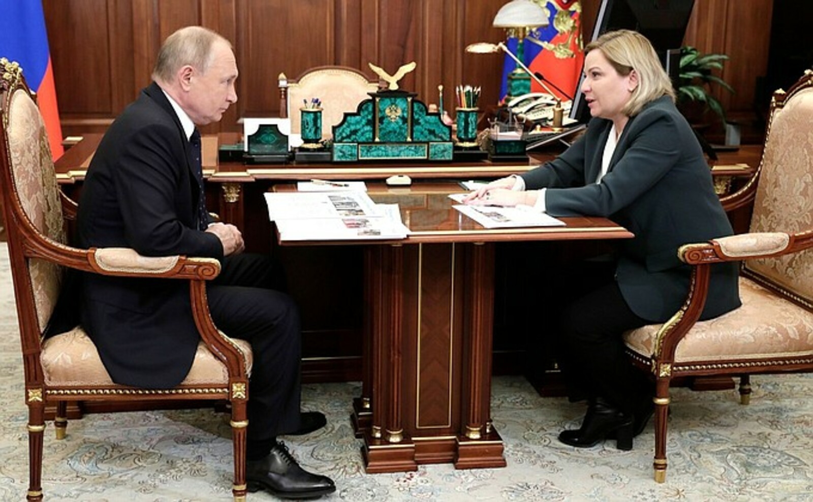 В. Путин встретился с Министром культуры Ольгой Любимовой
