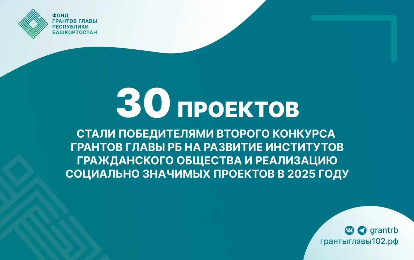 30 проектов стали победителями  второго конкурса грантов Главы РБ