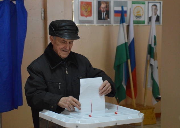 В Архангельском районе полным ходом идут выборы президента РФ
