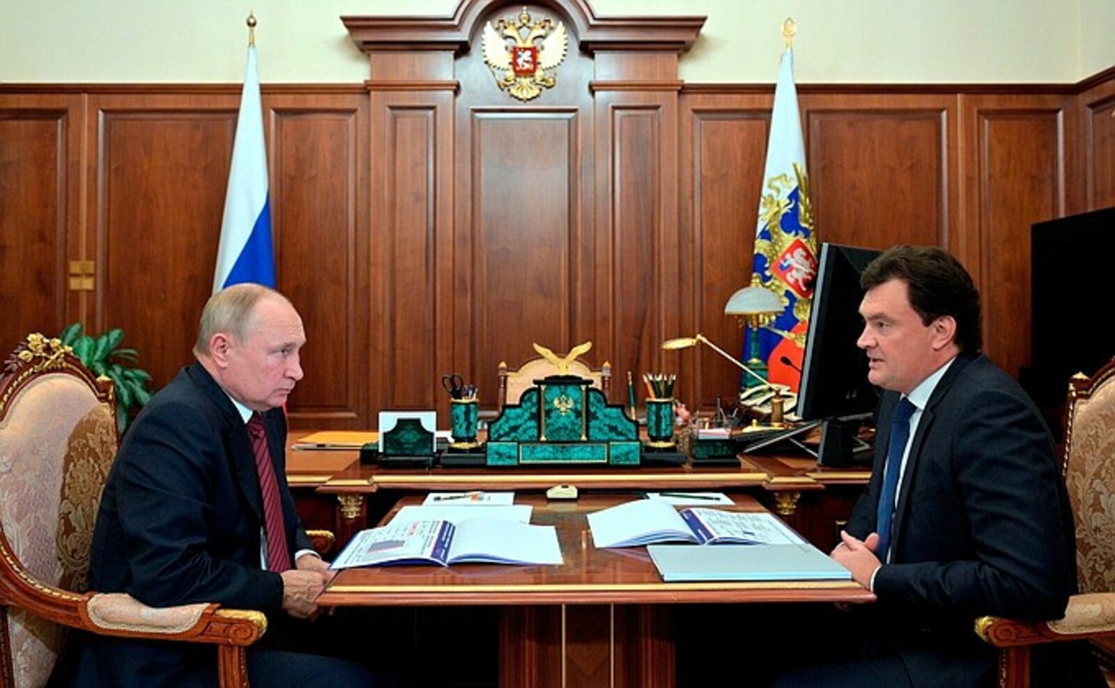В. Путин встретился с главой компании «Аэрофлот» Михаилом Полубояриновым