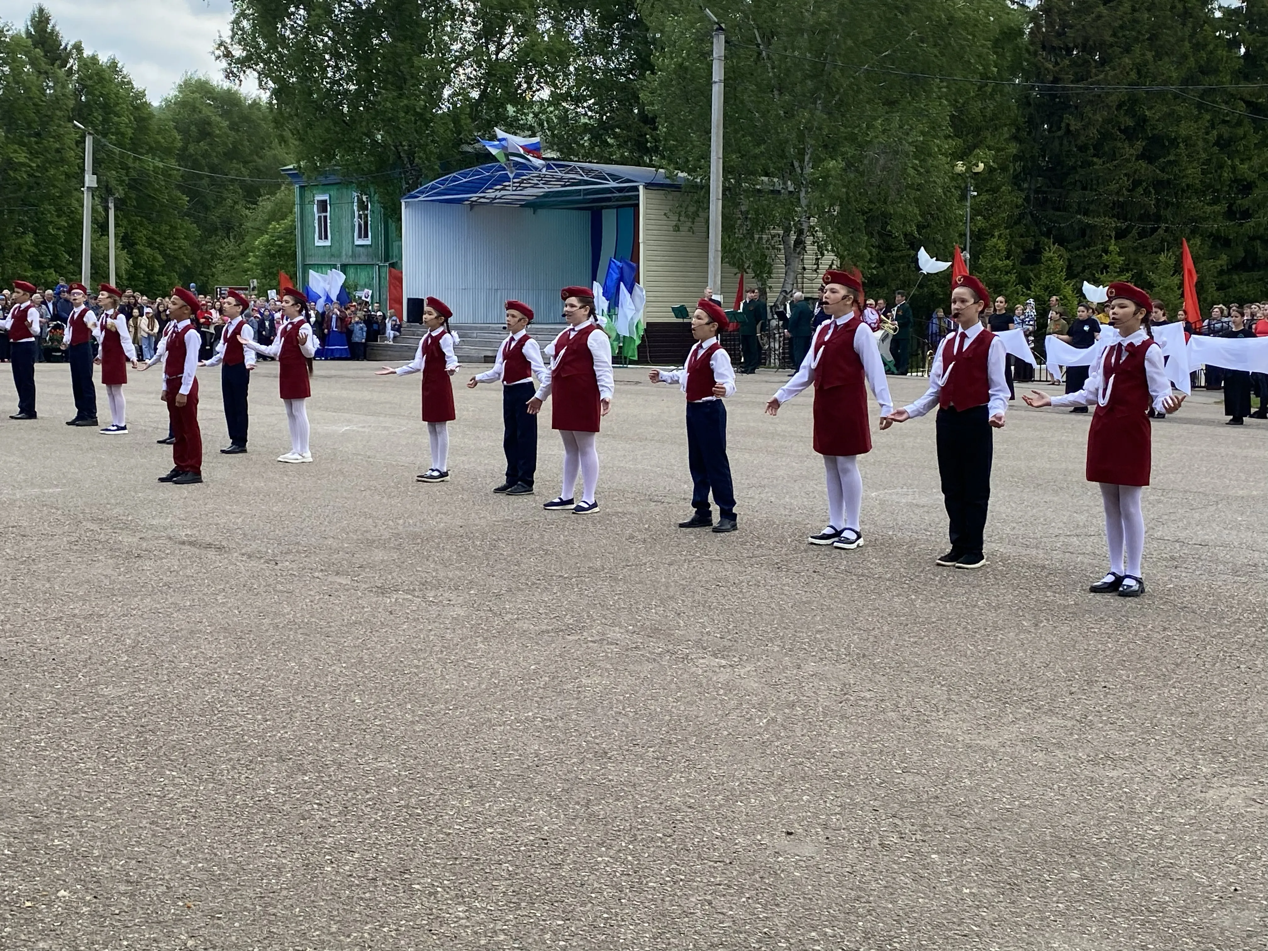 Победа, которую мы не забудем.Фоторепортаж.Театрализованное представление и марш